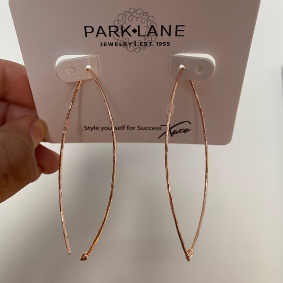 Park Lane Jewelry - Park Lane Twizzler earrings in rose gold finish